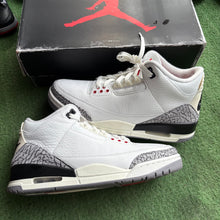 Load image into Gallery viewer, Jordan Reimagined White Cement 3s Size 9
