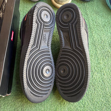 Load image into Gallery viewer, Nike Supreme Black Air Force 1s Size 10
