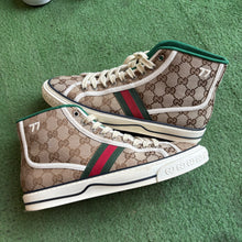 Load image into Gallery viewer, Gucci Tennis High Tops Size 7UK
