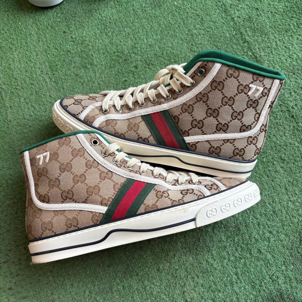 Gucci Tennis High Tops Size 7UK