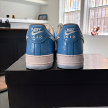 Load image into Gallery viewer, Nike Psychic Blue Patent Air Force 1s Size 13
