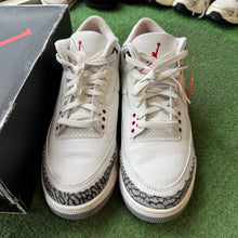 Load image into Gallery viewer, Jordan Reimagined White Cement 3s Size 10.5
