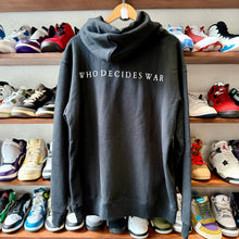 Load image into Gallery viewer, Who Decides War Hoodie Size L
