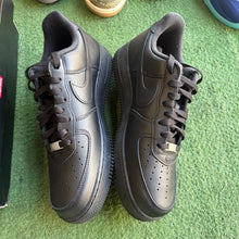 Load image into Gallery viewer, Nike Supreme Black Air Force 1s Size 10
