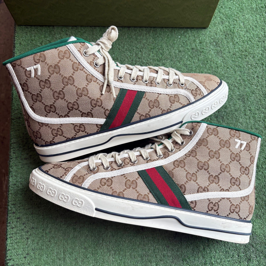 Gucci Tennis High Tops Size 9UK