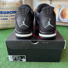 Load image into Gallery viewer, Jordan Black Canvas 4s Size 11.5
