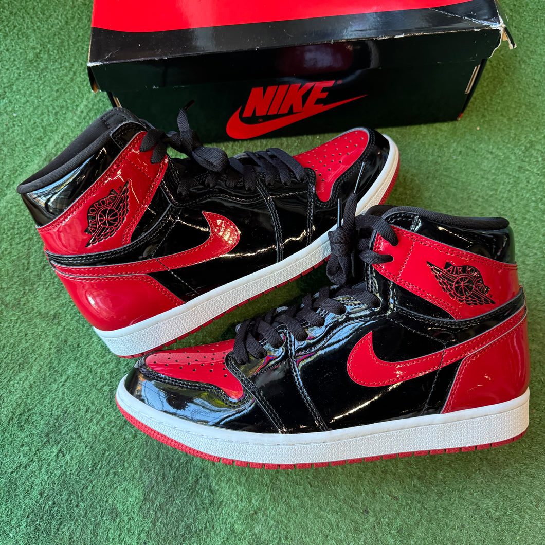 Jordan Patent Bred 1s Size 9