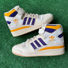 Load image into Gallery viewer, Adidas Collegiate Purple Gold Forum 84 Highs Size 7.5
