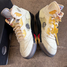 Load image into Gallery viewer, Jordan Off White Sail 5s Size 10.5
