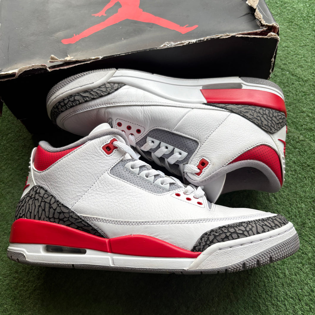 Jordan Fire Red 3s Size 10