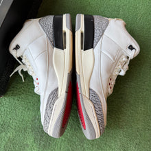 Load image into Gallery viewer, Jordan Reimagined White Cement 3s Size 10.5
