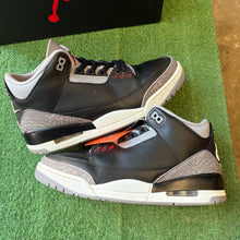Load image into Gallery viewer, Jordan Black Cement 3s Size 9

