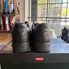 Load image into Gallery viewer, Nike Black Supreme Air Force 1s Size 10
