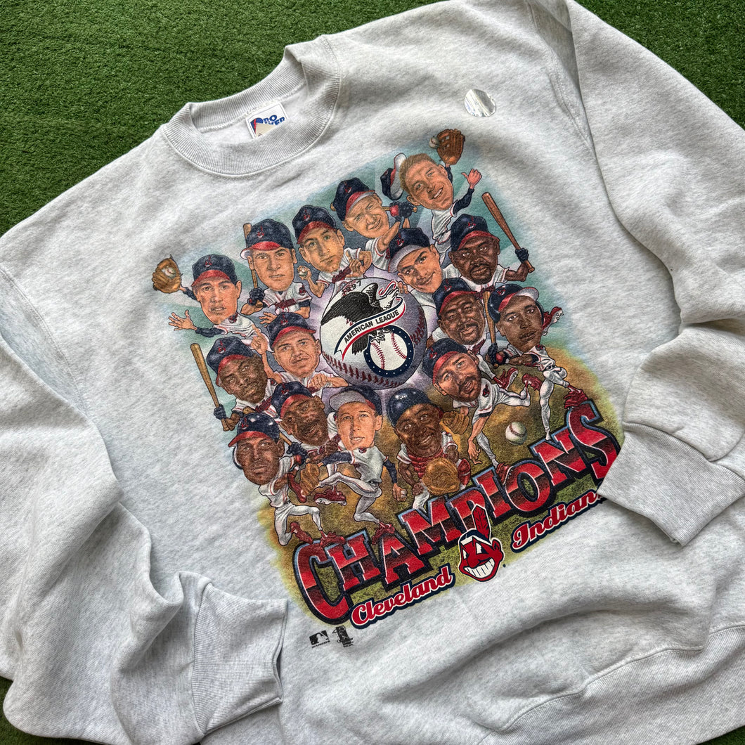 Vintage Cleveland Indians 1997 Champs Crewneck Size L