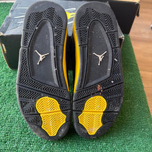 Load image into Gallery viewer, Jordan Yellow Thunder 4s Size 7Y
