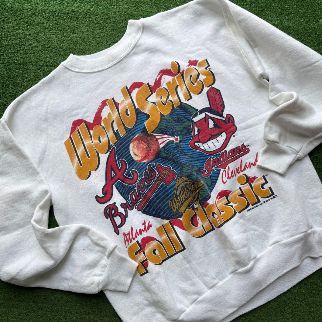 Vintage Cleveland Indians 1995 World Series Crewneck Size M