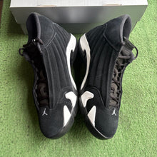 Load image into Gallery viewer, Jordan Black White 14s Size 10.5
