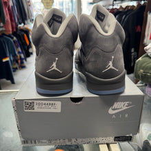 Load image into Gallery viewer, Jordan Wolf Grey 5s Size 10.5
