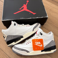 Load image into Gallery viewer, Jordan Reimagined White Cement 3s Size 10
