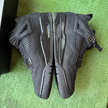 Load image into Gallery viewer, Jordan Black Cat 4s Size 10.5
