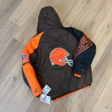 Load image into Gallery viewer, Vintage Cleveland Browns Logo Athletic Jacket Size XL
