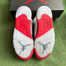 Load image into Gallery viewer, Jordan Black Tongue Fire Red 5s Size 13
