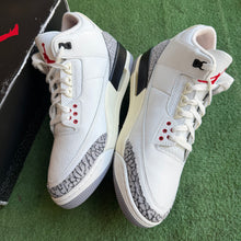 Load image into Gallery viewer, Jordan Reimagined White Cement 3s Size 10.5
