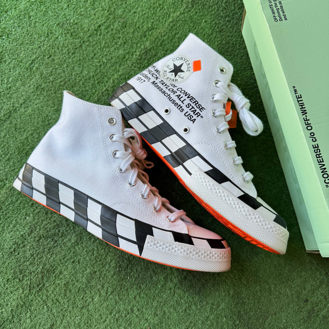Converse Off White All Star Highs Size 9.5