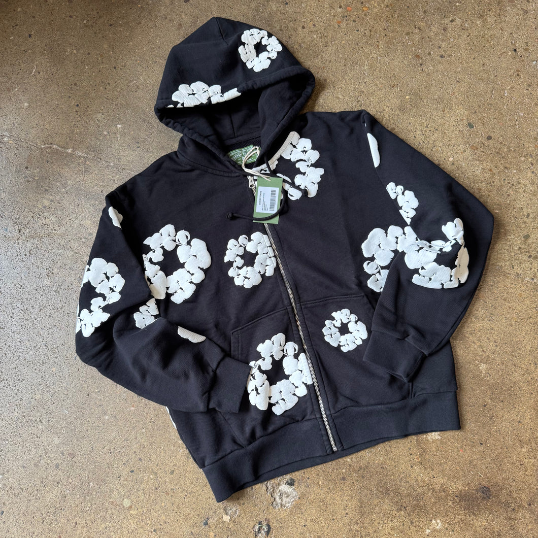 Denim Tears Black Zip Up Hoodie