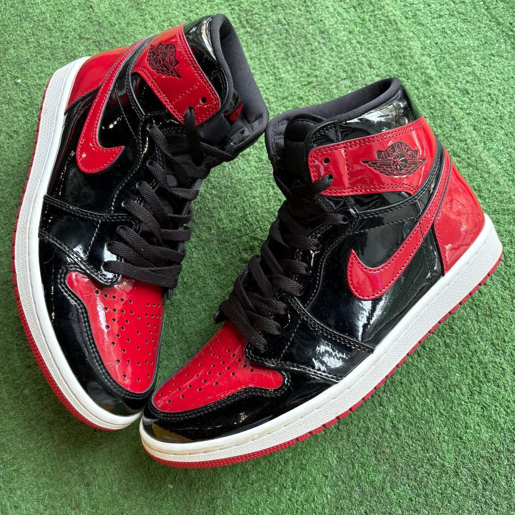 Jordan Patent Bred 1s Size 10.5