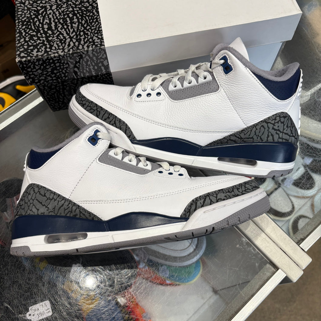 Jordan Midnight Navy 3s Size 9.5