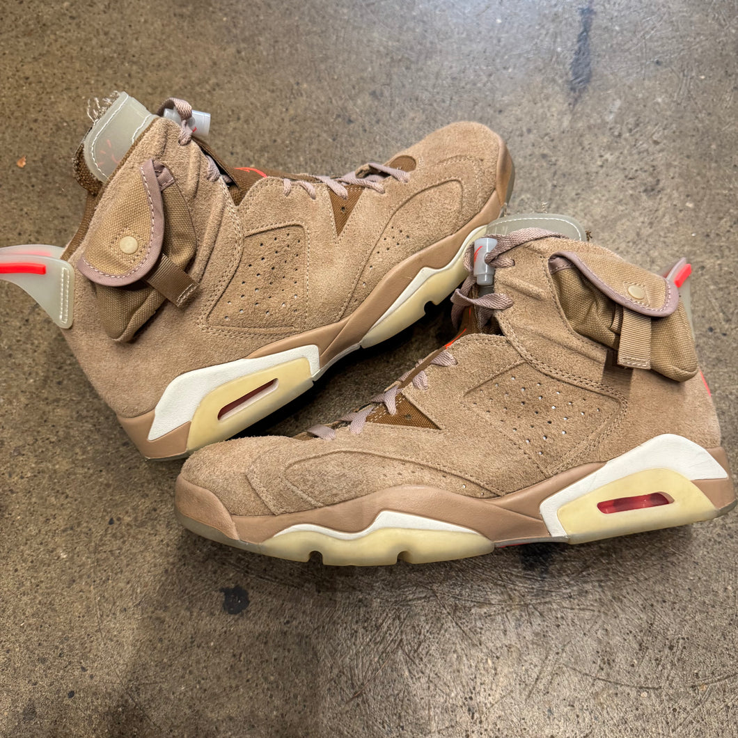 Jordan Travis Scott British Khaki 6s Size 10