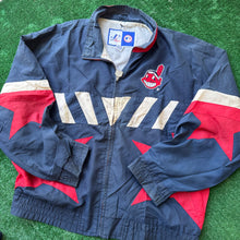 Load image into Gallery viewer, Vintage Cleveland Indians Logo Athletic Windbreaker Size L
