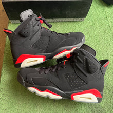 Load image into Gallery viewer, Jordan Black Infared 6s Size 9.5
