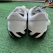 Load image into Gallery viewer, Off White Canvas White Black Vulcanized Low Sneakers Size 39

