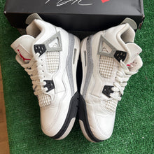 Load image into Gallery viewer, Jordan White Cement 4s Size 6Y
