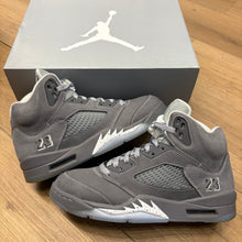 Load image into Gallery viewer, Jordan Wolf Grey 5s Size 8.5
