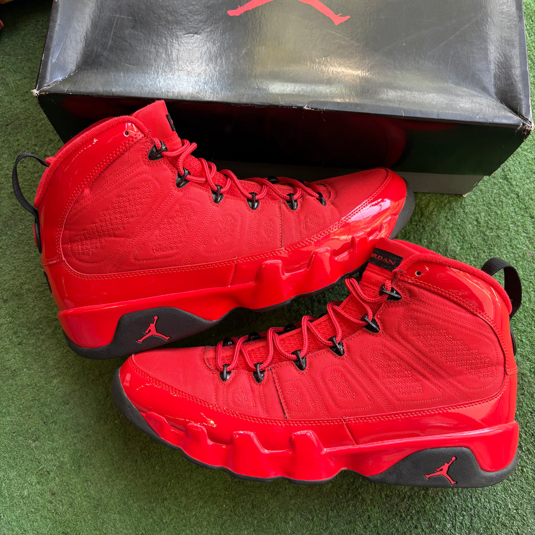 Jordan Chile Red 9s Size 13
