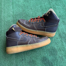 Load image into Gallery viewer, Nike Brown Leather High Air Force 1s Size 7Y
