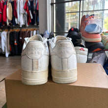 Load image into Gallery viewer, Nike Dirty Triple White Air Force 1s Size 12
