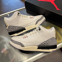 Load image into Gallery viewer, Jordan Reimagined White Cement 3s Size 6.5Y
