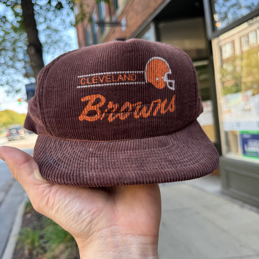 Vintage Cleveland Browns Corduroy Snapback Hat