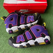 Load image into Gallery viewer, Nike Black Court Purple Air More Uptempo 96s Size 11
