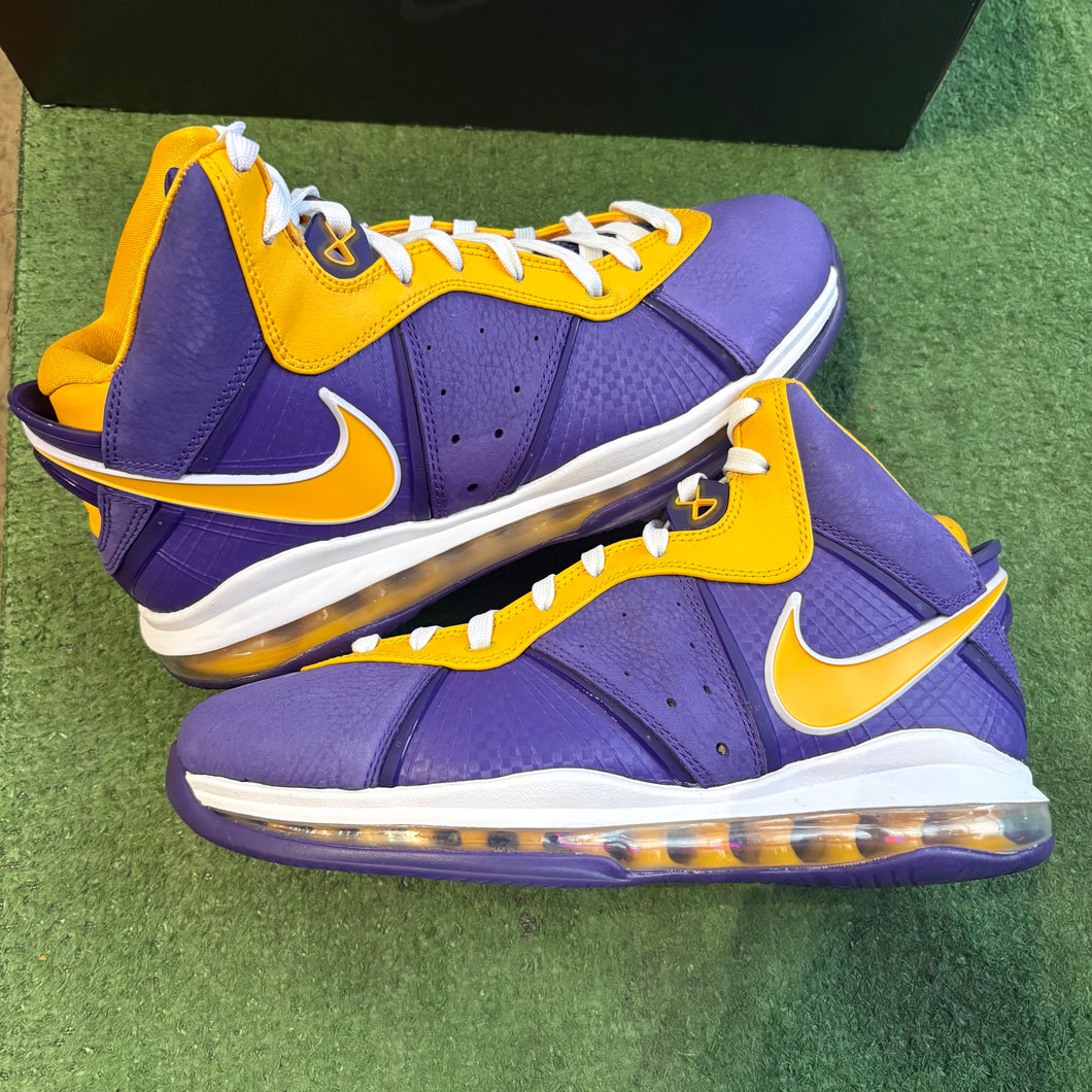 Nike LeBron Lakers 8s Size 10