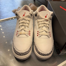 Load image into Gallery viewer, Jordan Reimagined White Cement 3s Size 6.5Y
