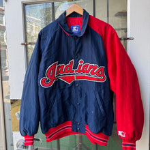 Load image into Gallery viewer, Vintage Cleveland Indians Starter Jacket Size L
