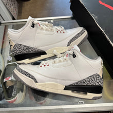 Load image into Gallery viewer, Jordan Reimagined White Cement 3s Size 10.5
