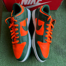 Load image into Gallery viewer, Nike Miami Hurricanes Low Dunks Size 10
