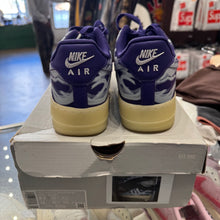 Load image into Gallery viewer, Nike Purple Skeleton Halloween Air Force 1s Size 9.5
