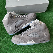 Load image into Gallery viewer, Jordan Wolf Grey 5s Size 10.5
